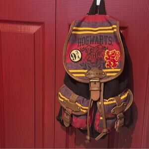 Harry Potter Unisex Hogwarts Alumni Gryffindor Backpack Red Gold Wizarding World